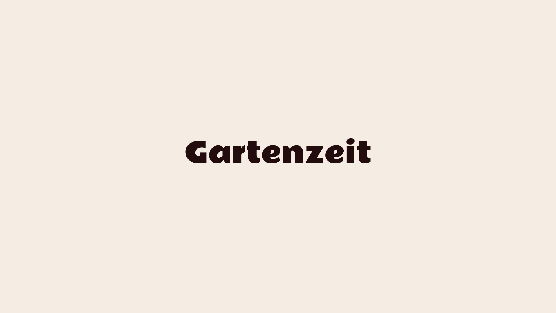 Gartenzeit